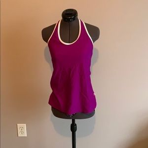 Purple halter athletic tank
